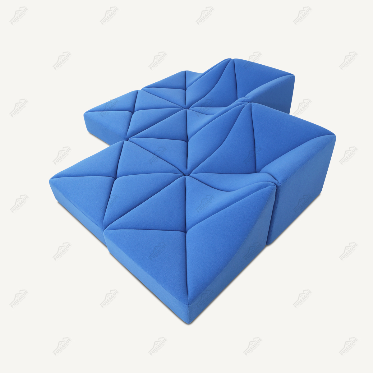 Modular Fabric Sofa 7 Pieces Sectional Sofa In Fabric FA399-7PCS