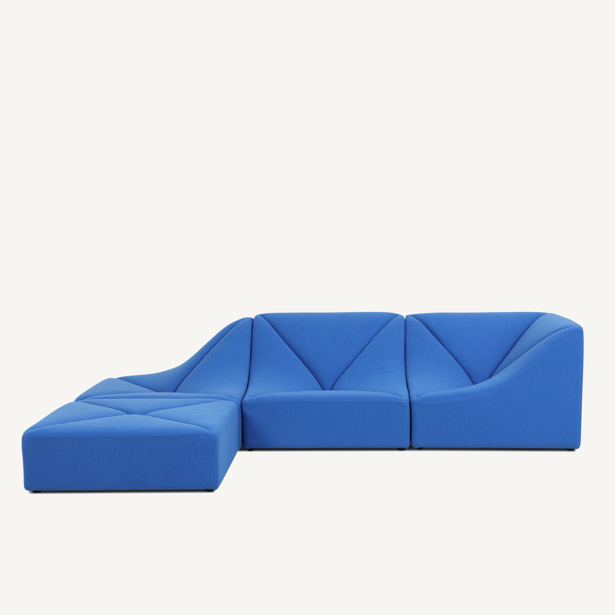 Modular Lounge Sofa 4 Pieces Sectional Sofa In Fabric FA399-4PCS