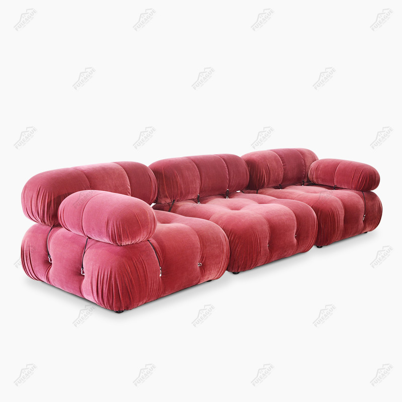 Modular sectional couch FA350-L&M&R in Fabric which include 1xLeft+Middle+Right seat