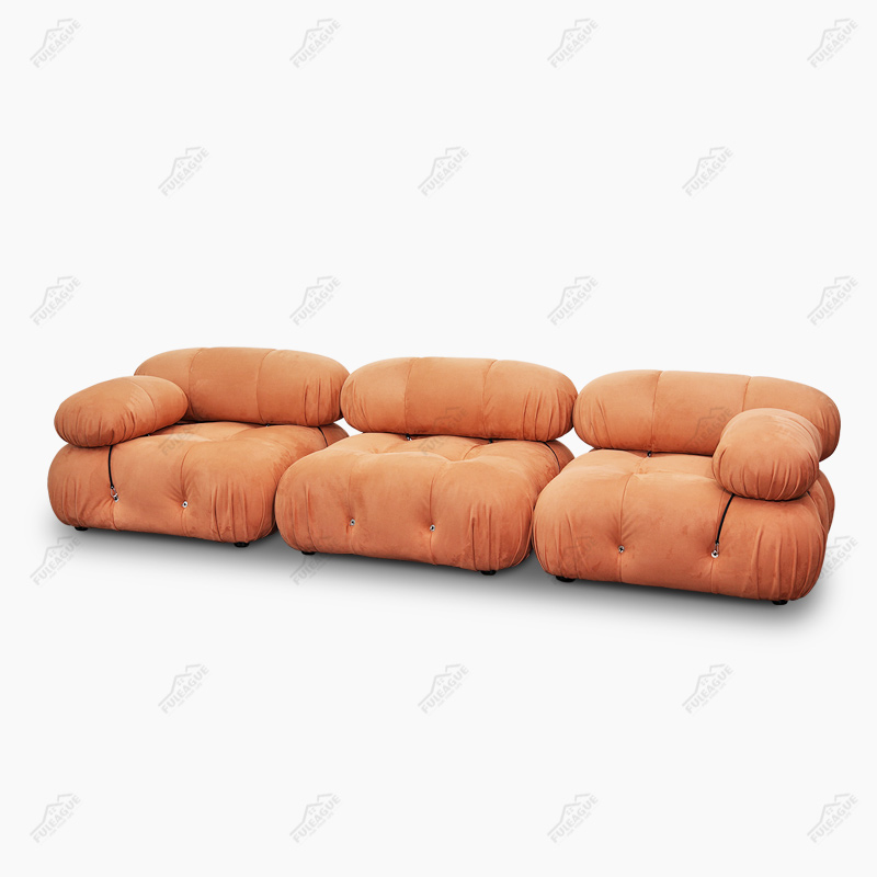 Modular sectional couch FA350-L&M&R in Fabric which include 1xLeft+Middle+Right seat