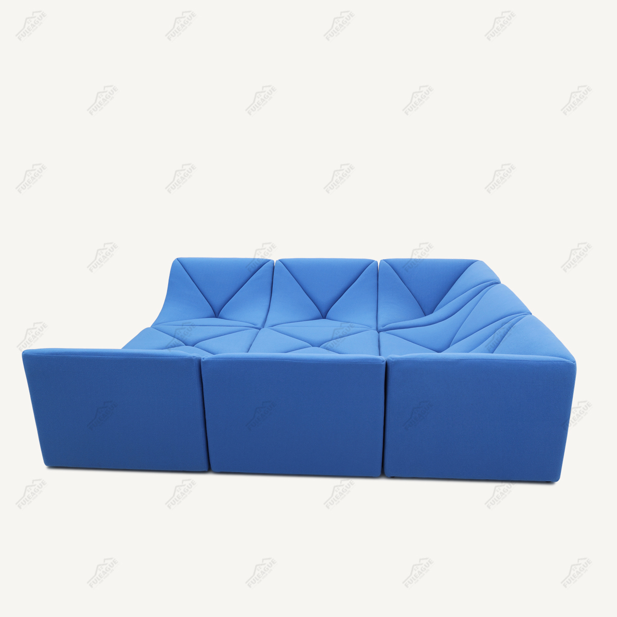 9 Pieces Modular Sectional Sofa In Fabric FA399-9PCS-A | Movie Pit Couch