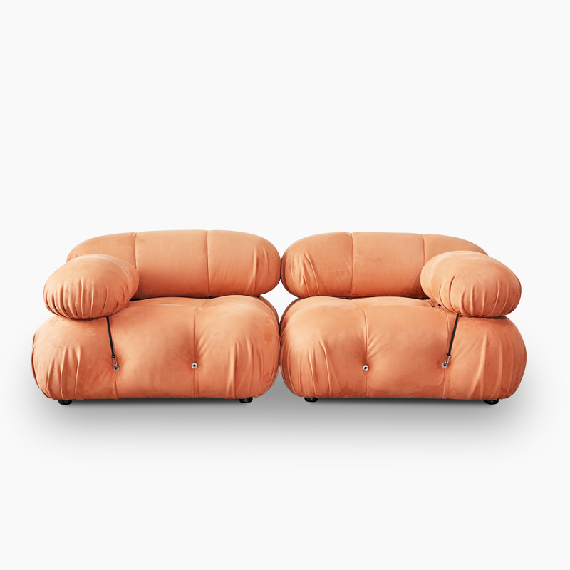 Modular sectional sofa loveseat in Fabric FA350-L&R which include 1xLeft seat,1xRight seat