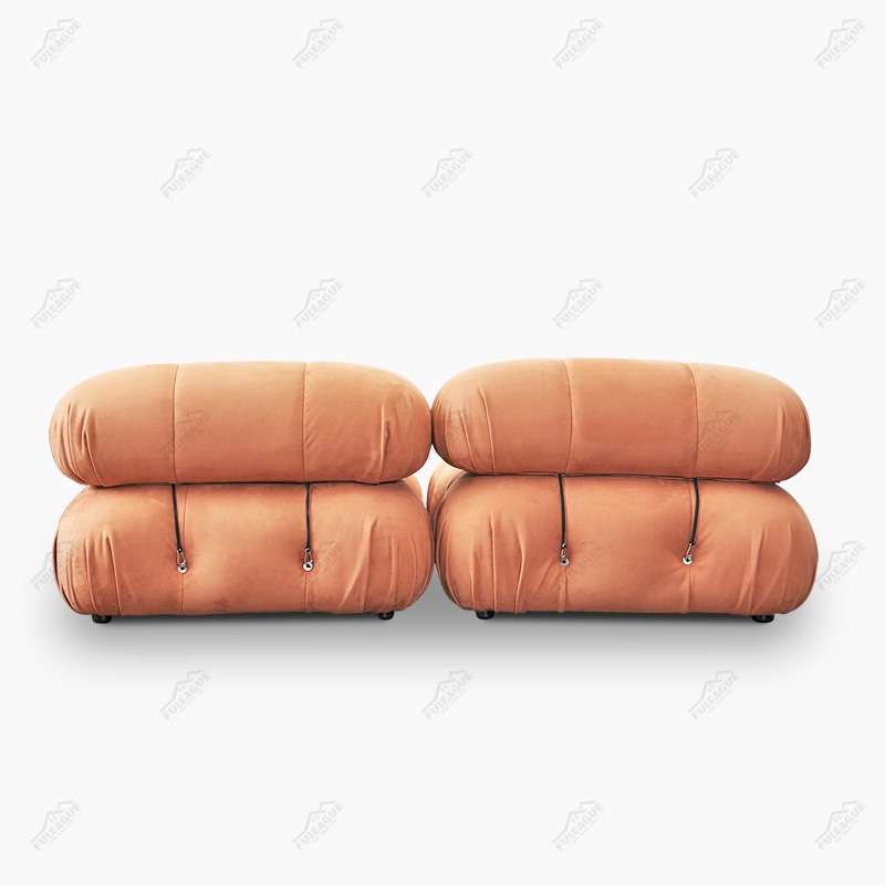 Modular sectional sofa loveseat in Fabric FA350-L&R which include 1xLeft seat,1xRight seat