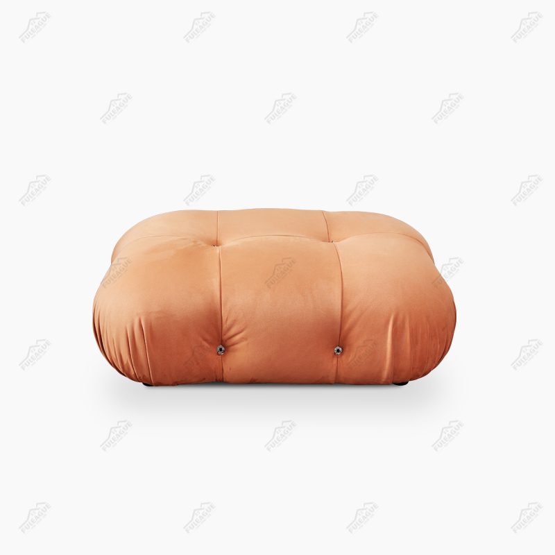 Modular sectional sofa with Ottoman FA350-L&M&R&O in Fabric which include 1xLeft+Middle+Right seat &1xOttoman