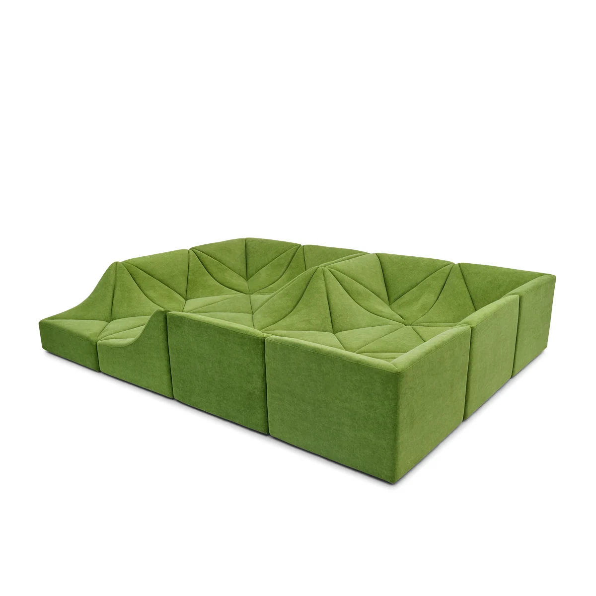 Modular Sofa 12 Pieces Sectional Sofa In Fabric FA399-12PCS-B