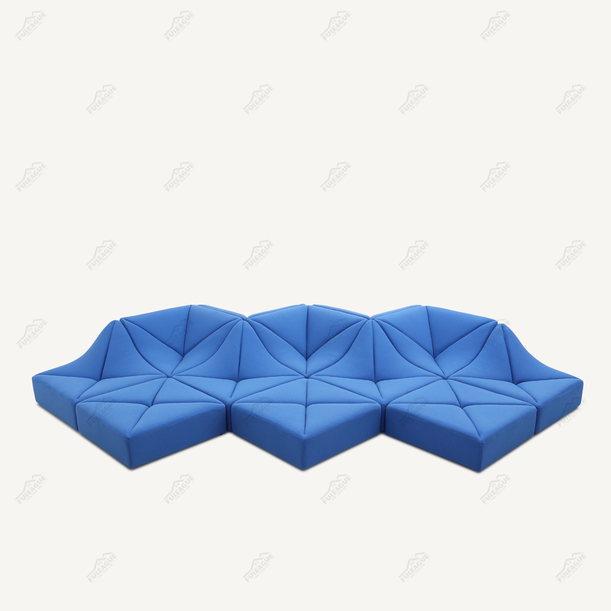 Modular Sofa 12 Pieces Sectional Sofa In Fabric FA399-12PCS-A