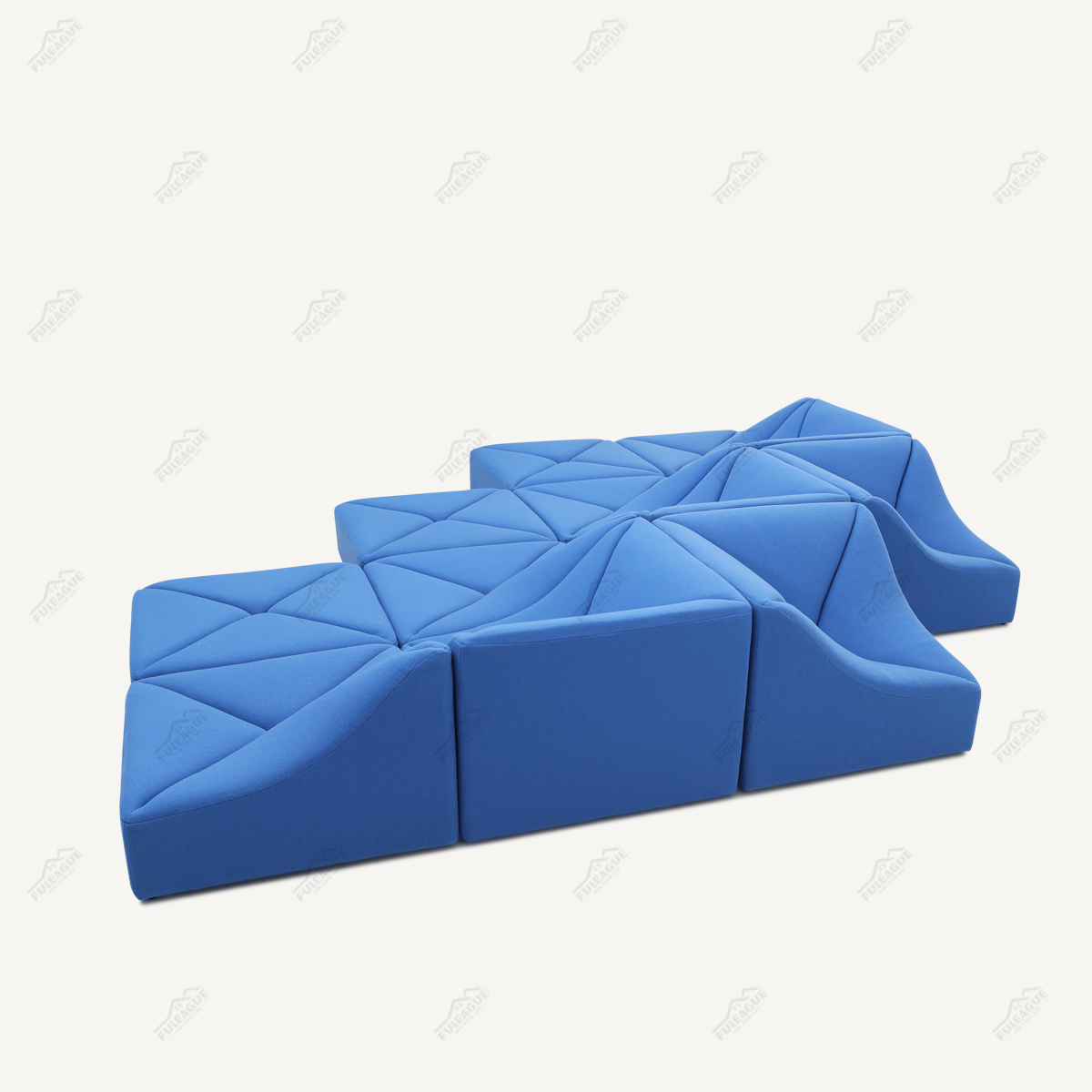 Modular Sofa 12 Pieces Sectional Sofa In Fabric FA399-12PCS-A