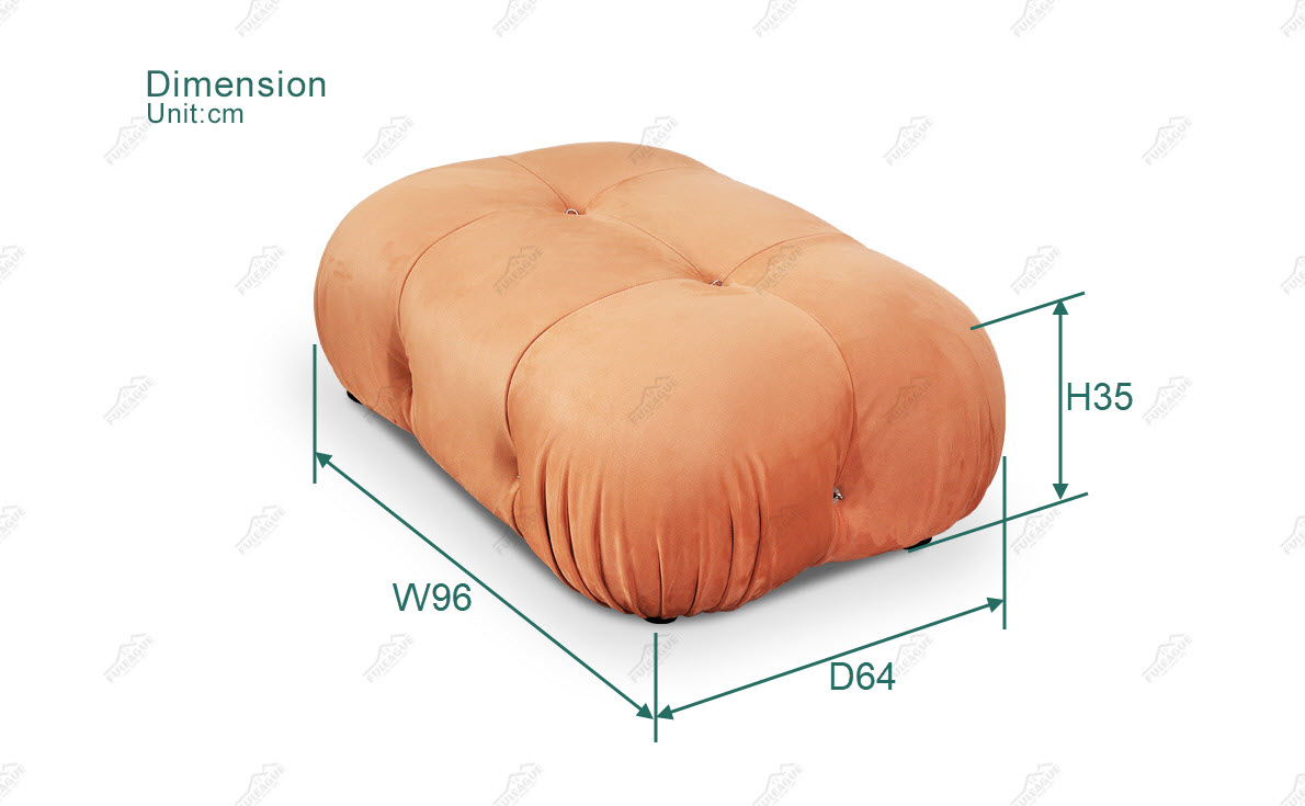 Fuleague modular sofa ottoman dimension FA350-O