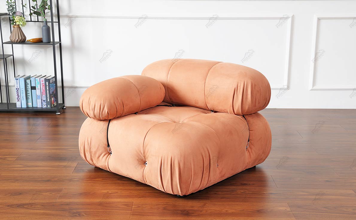 Fuleague Modular square couch with right armrest FA350-R