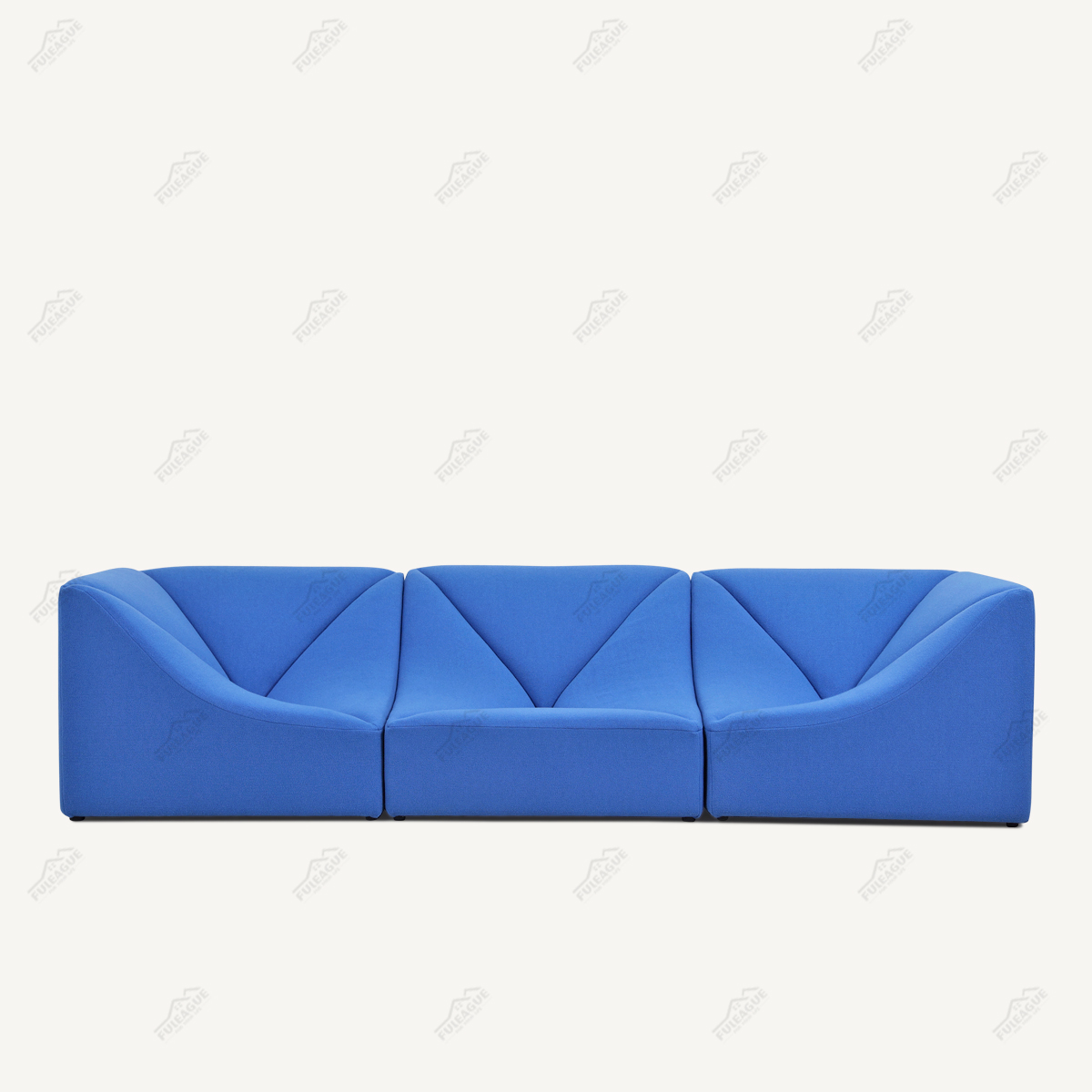 Module Couch 3 Pieces Sectional Sofa In Fabric FA399-3PCS
