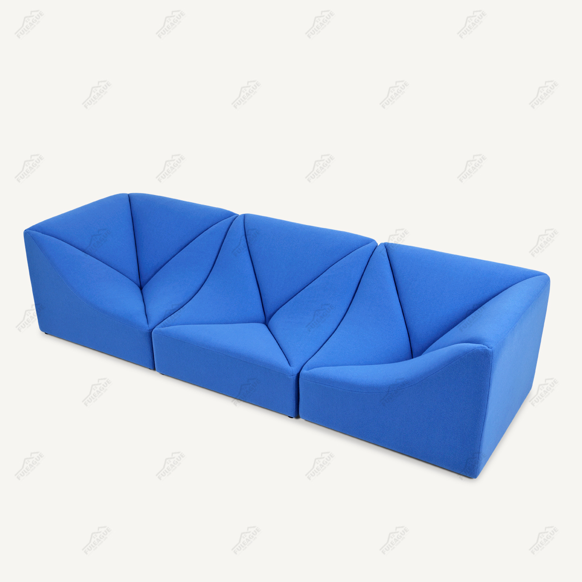 Module Couch 3 Pieces Sectional Sofa In Fabric FA399-3PCS