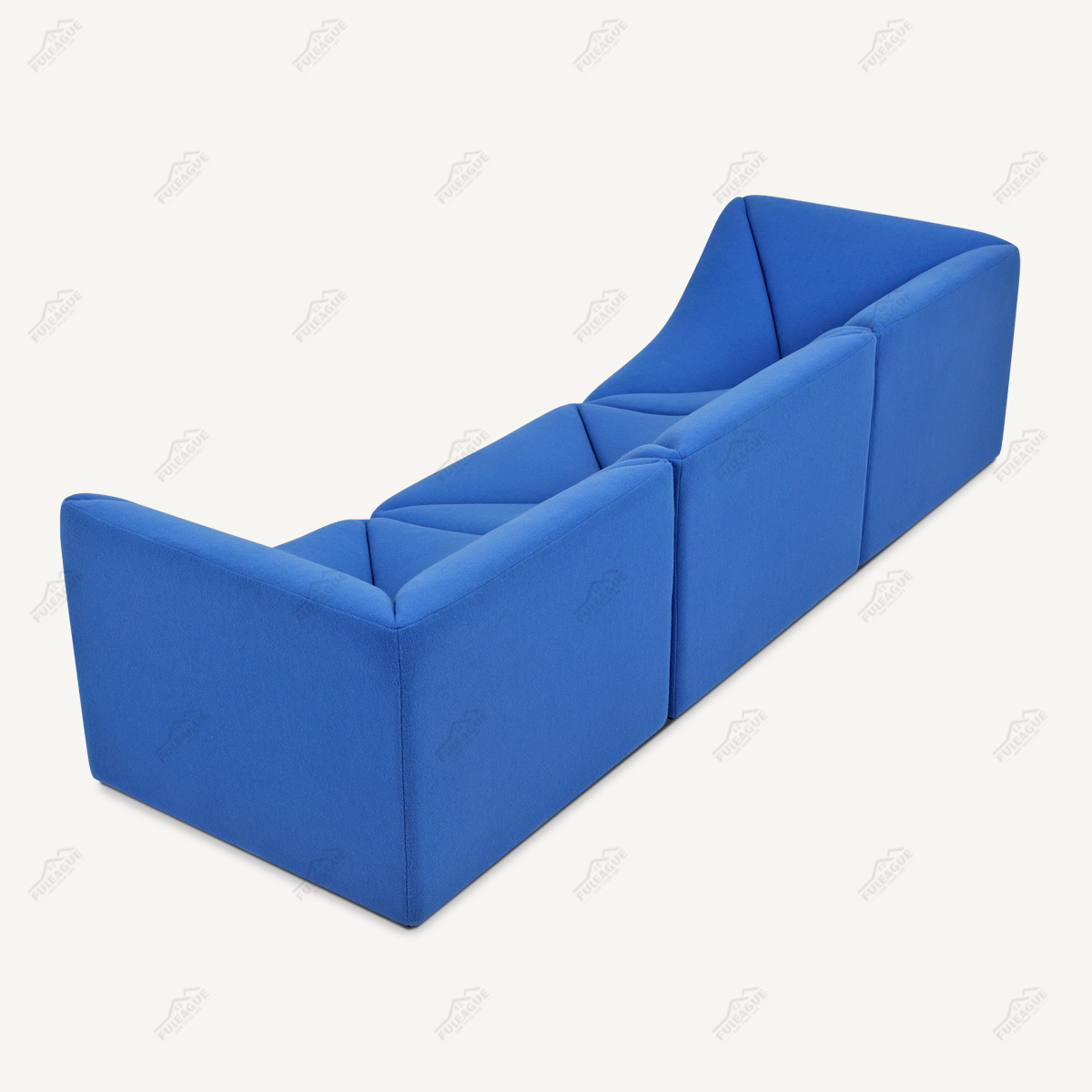 Module Couch 3 Pieces Sectional Sofa In Fabric FA399-3PCS