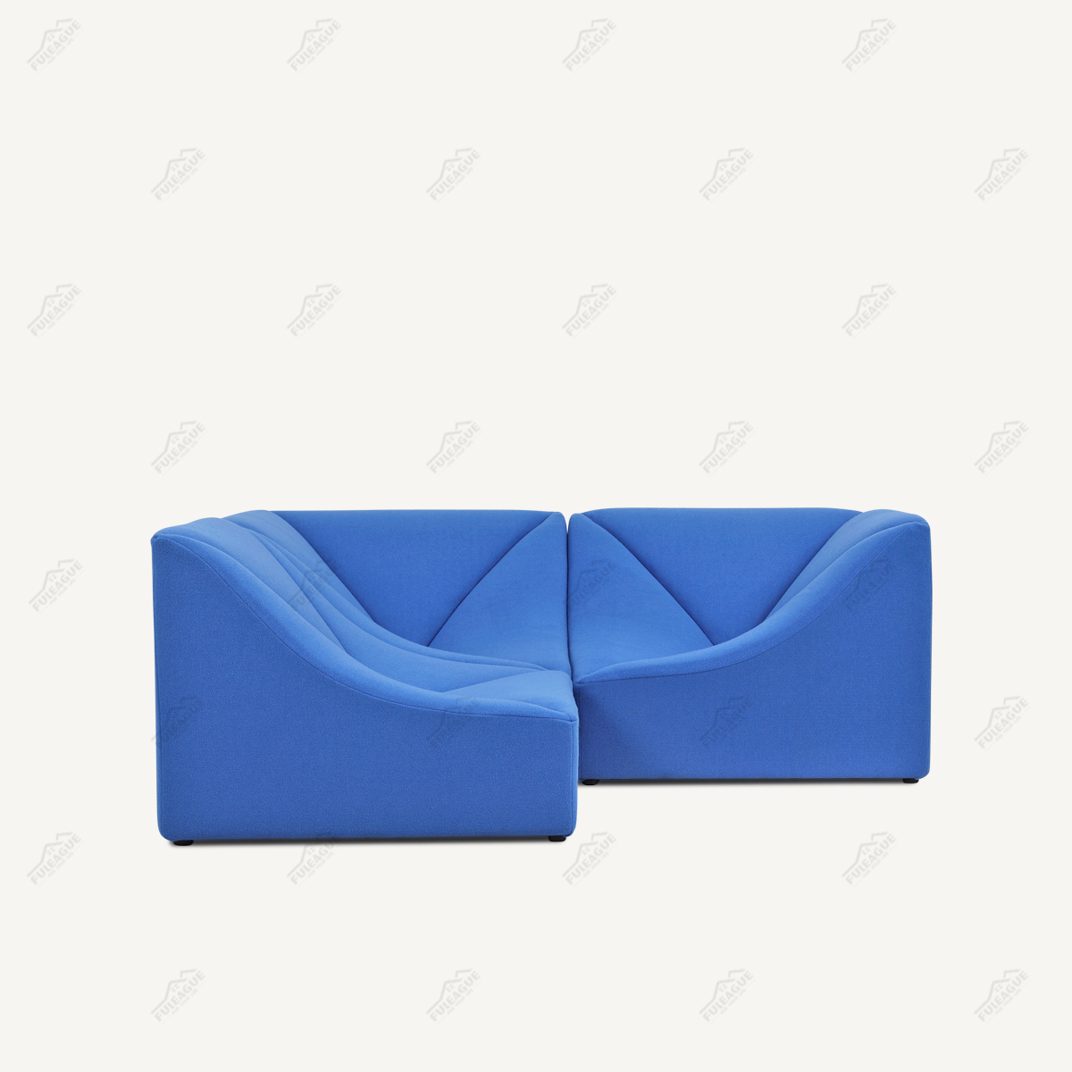 Module Couch 3 Pieces Sectional Sofa In Fabric FA399-3PCS