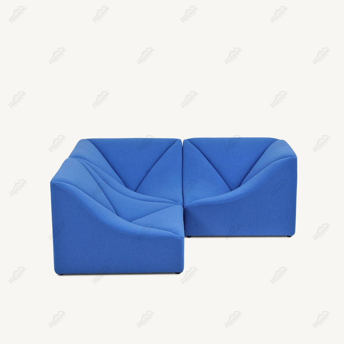 Module Couch 3 Pieces Sectional Sofa In Fabric FA399-3PCS