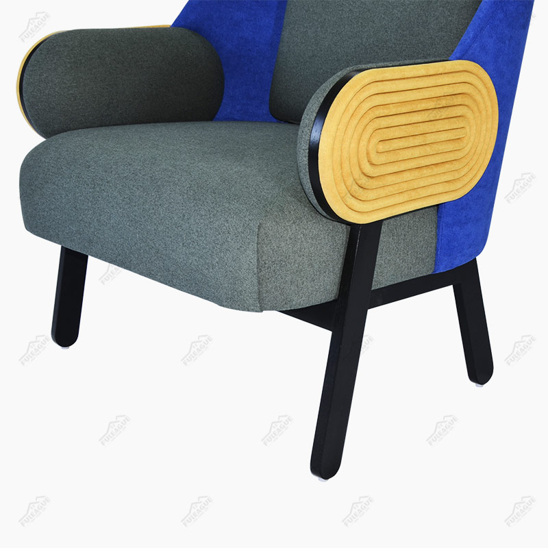 Moon Armchair by Charles Kalpakian in Fabric FA357-F