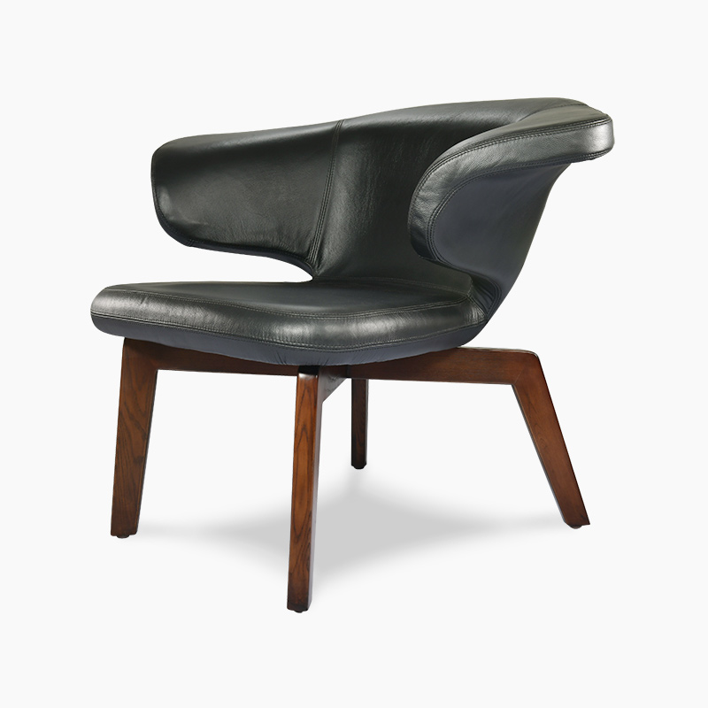 Munich Lounge Chair Replica in Full Aniline Grain Leather FA184-1S-ANL