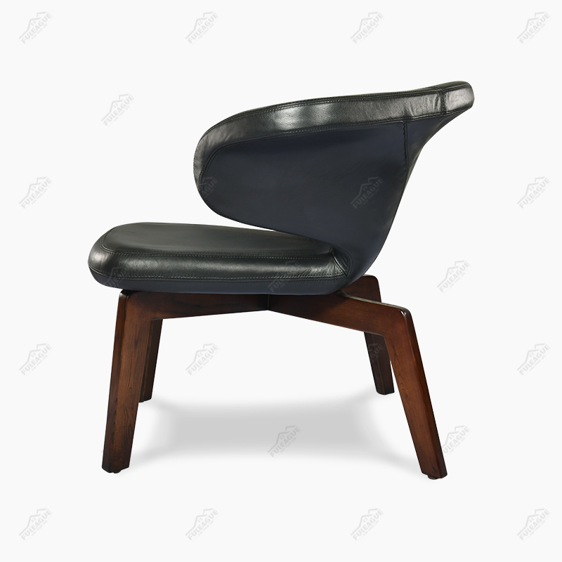 Munich Lounge Chair Replica in Full Aniline Grain Leather FA184-1S-ANL