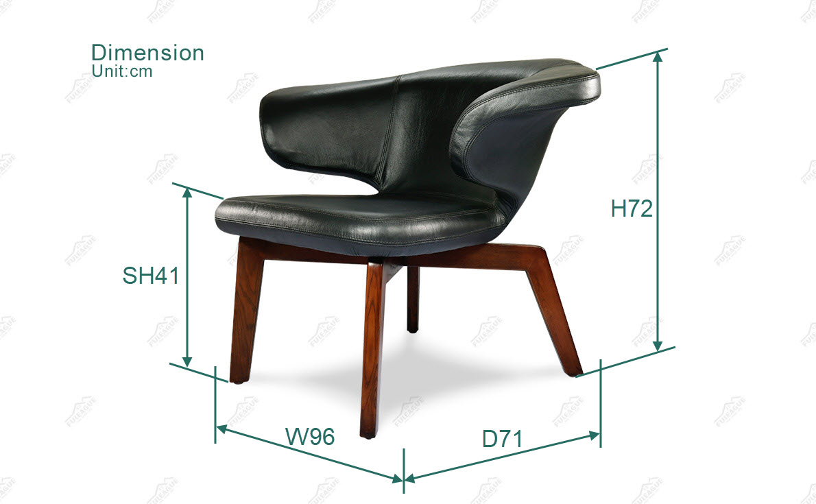 Fuleague munich chair dimension FA184-1S-ANL