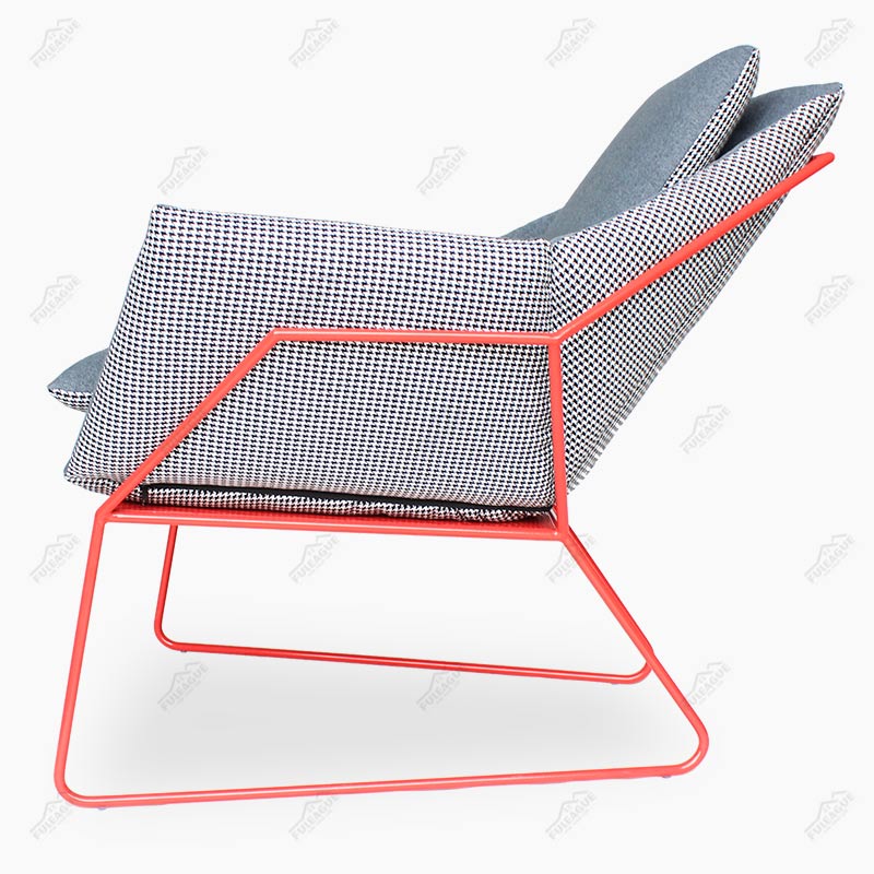 New York Armchair Replica by Sergio Bicego in Fabric FA185-F