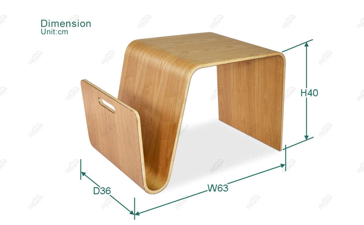 Fuleague mag table walnut of high quality and comfortable for home, restaurant and hotel