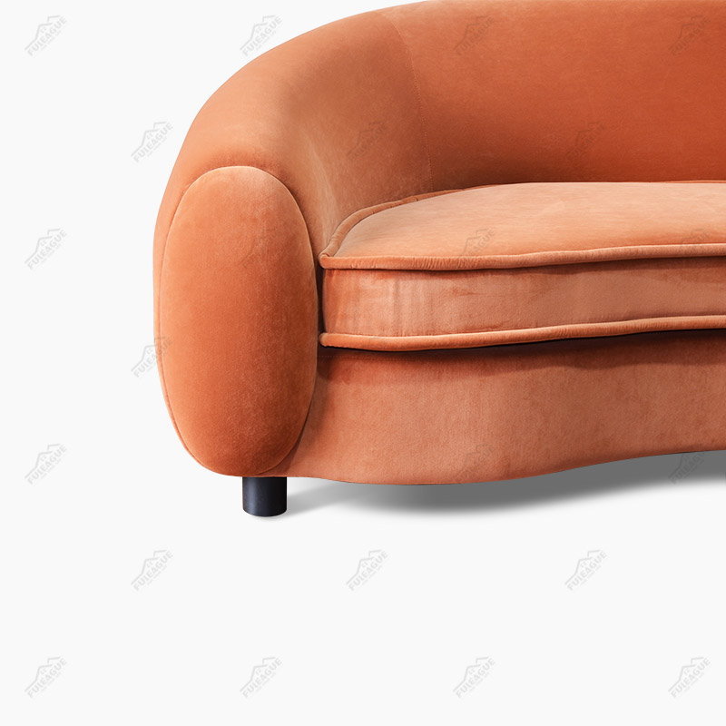 Polar Bear Sofa Replica by Jean Royere Three Seater Sofa FA359-3S-F