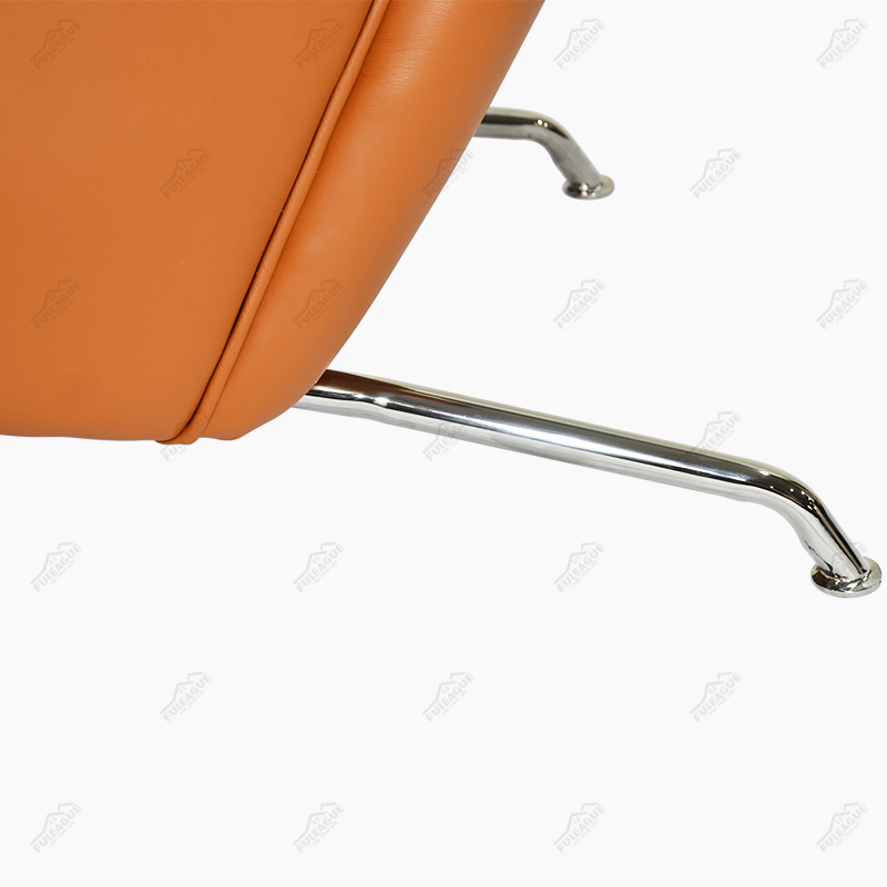 Ox chair and ottoman replica FA048-ANL in Premium Aniline Leather Upholstery