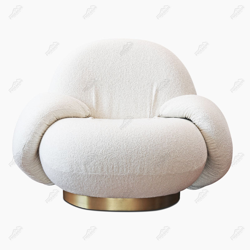 Pacha Lounge Armchair Replica by Pierre Paulin in Fabric FA354-A-F