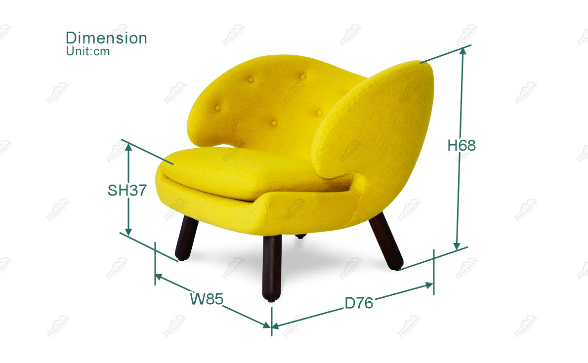 Fuleague pelican chair dimension FA061-1S-CM