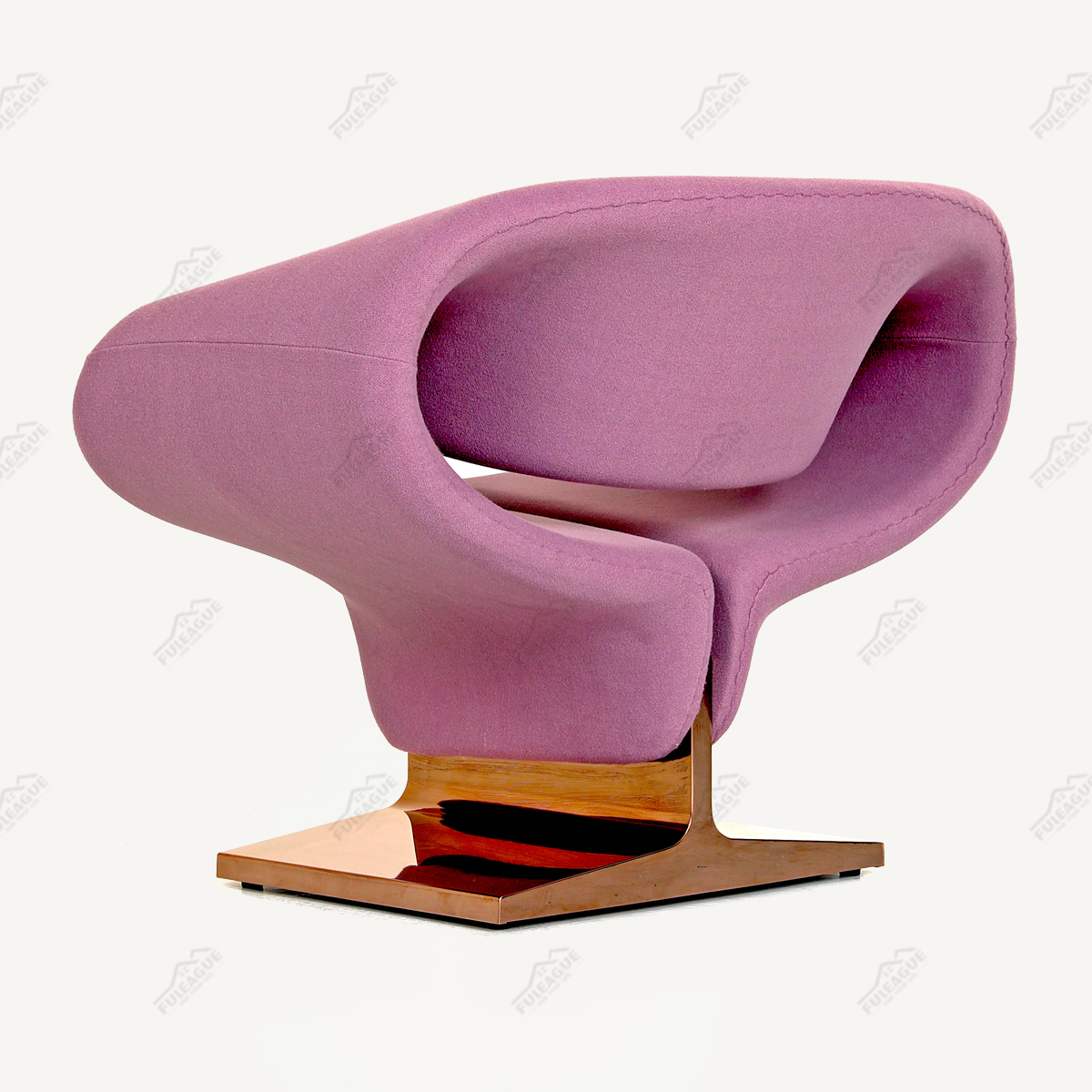 Pierre Paulin Ribbon Chair Replica in Fabric FA349-F