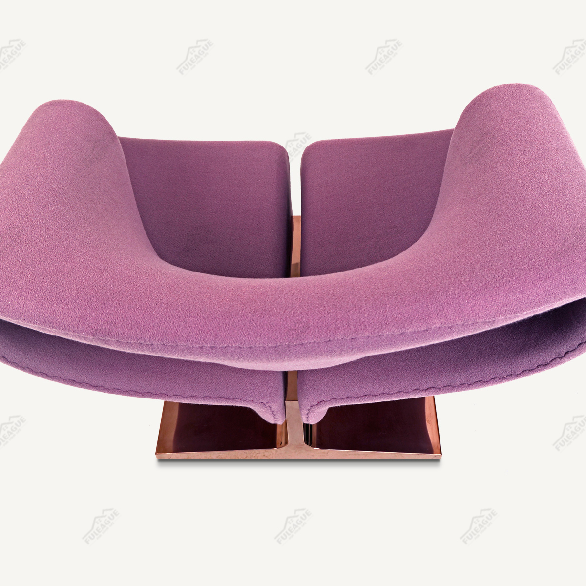 Pierre Paulin Ribbon Chair Replica in Fabric FA349-F