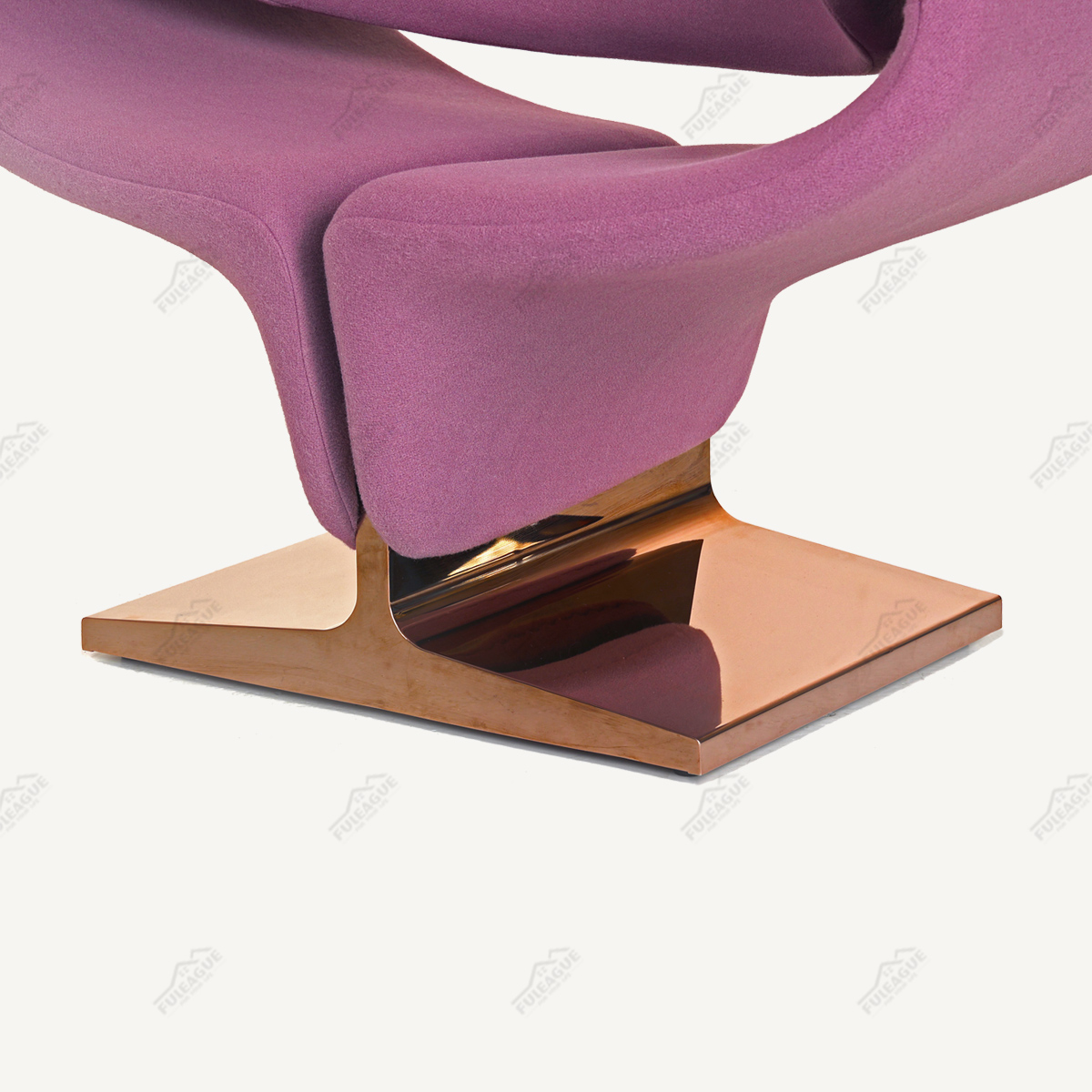 Pierre Paulin Ribbon Chair Replica in Fabric FA349-F