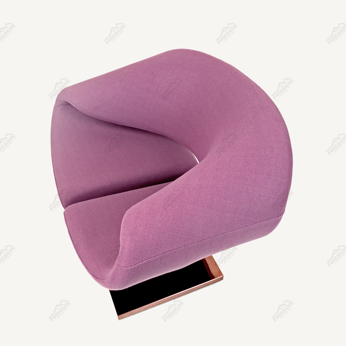 Pierre Paulin Ribbon Chair Replica in Fabric FA349-F