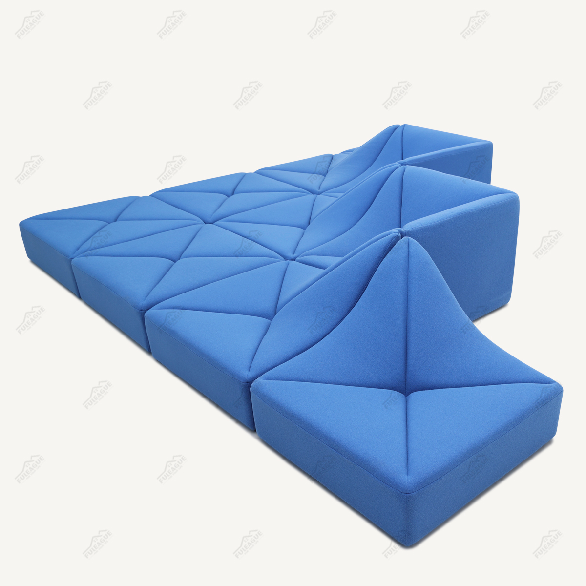 Pierre Sectional Sofa 10 Pieces Sectional Sofa In Fabric FA399-10PCS-B