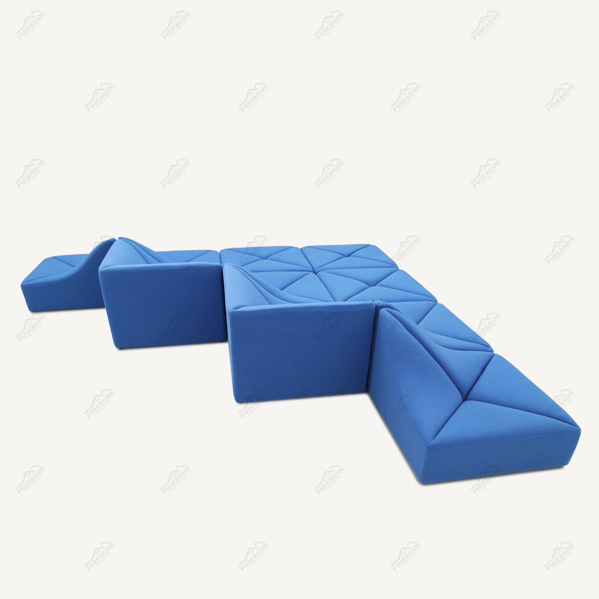 Pierre Sectional Sofa 10 Pieces Sectional Sofa In Fabric FA399-10PCS-B