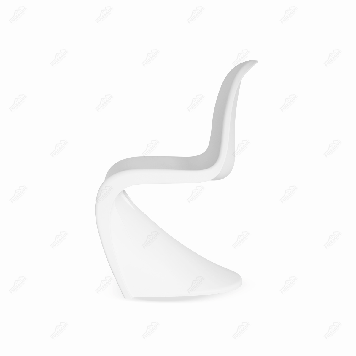 Plastic Back Chair ,Verner Panton Chair FXP052-PP (Set of 4)