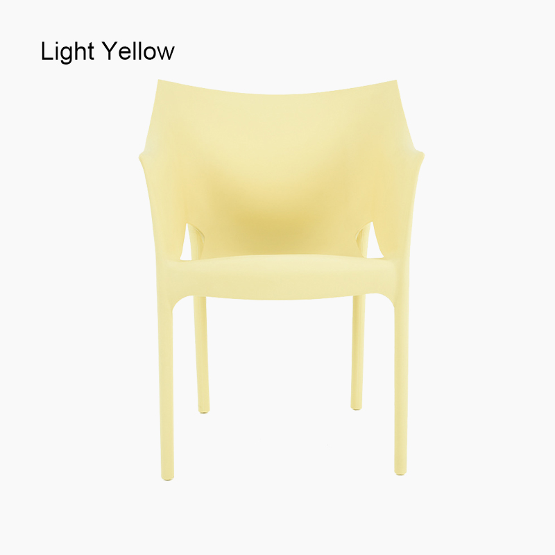 Plastic dining chair with arms FXD049 (Set of 4)