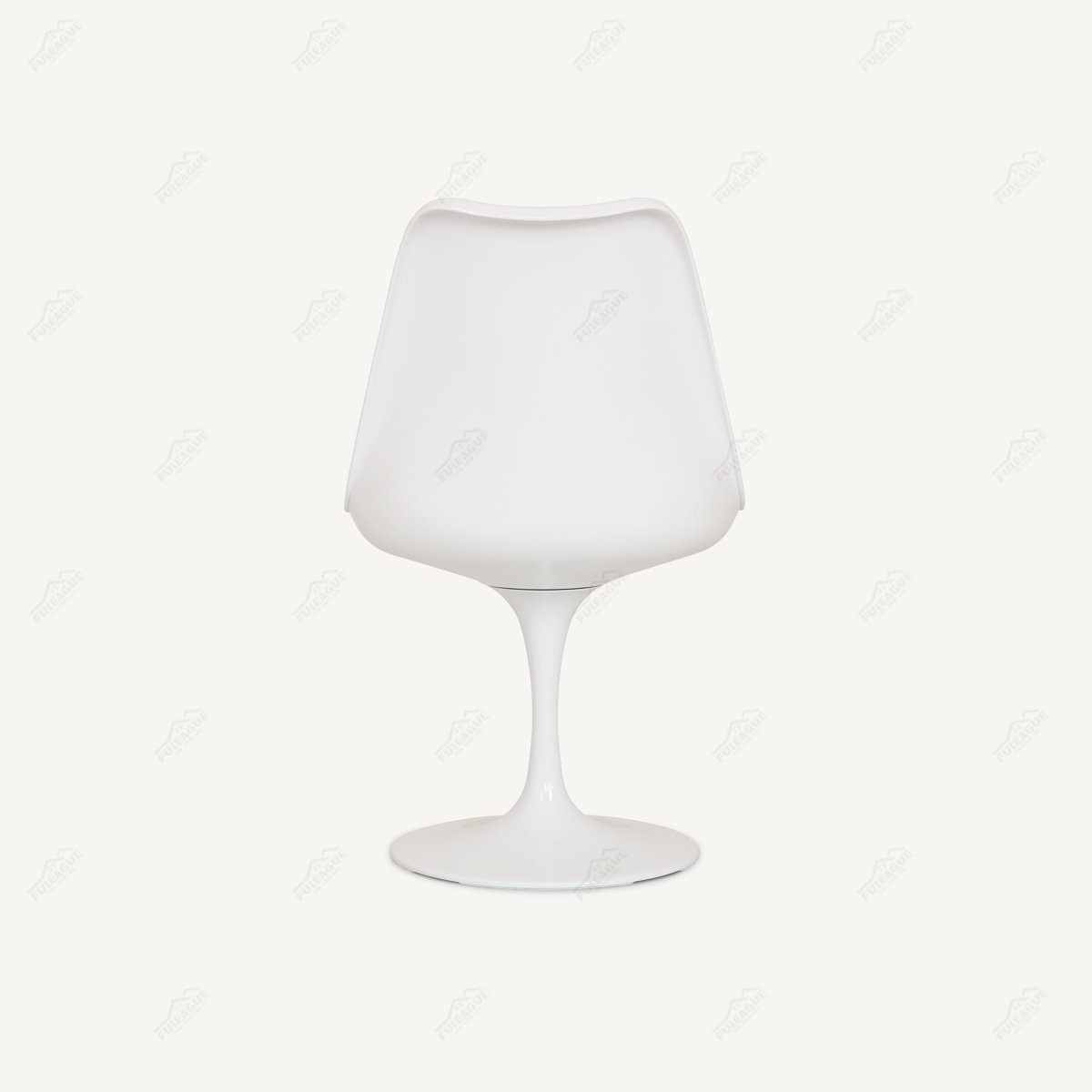 Plastic Dining Chair Without Armrest, Upholstered Seat FXD054