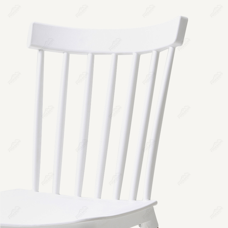 Plastic Dining Chairs With Wood Legs FXP060 (Set of 4)