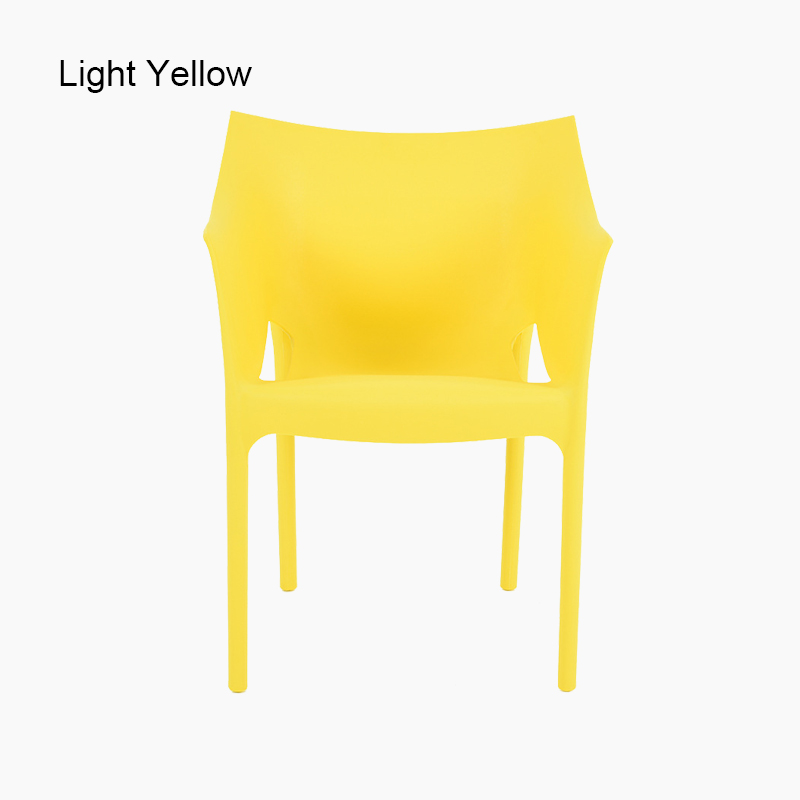 Plastic dining chair with arms FXD049 (Set of 4)