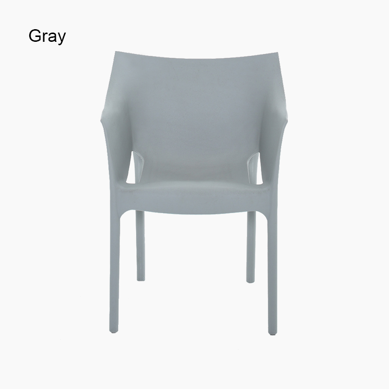 Plastic dining chair with arms FXD049 (Set of 4)
