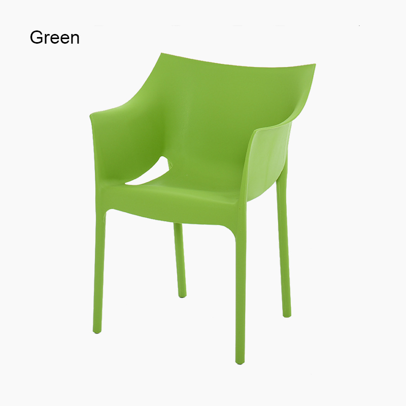 Plastic dining chair with arms FXD049 (Set of 4)