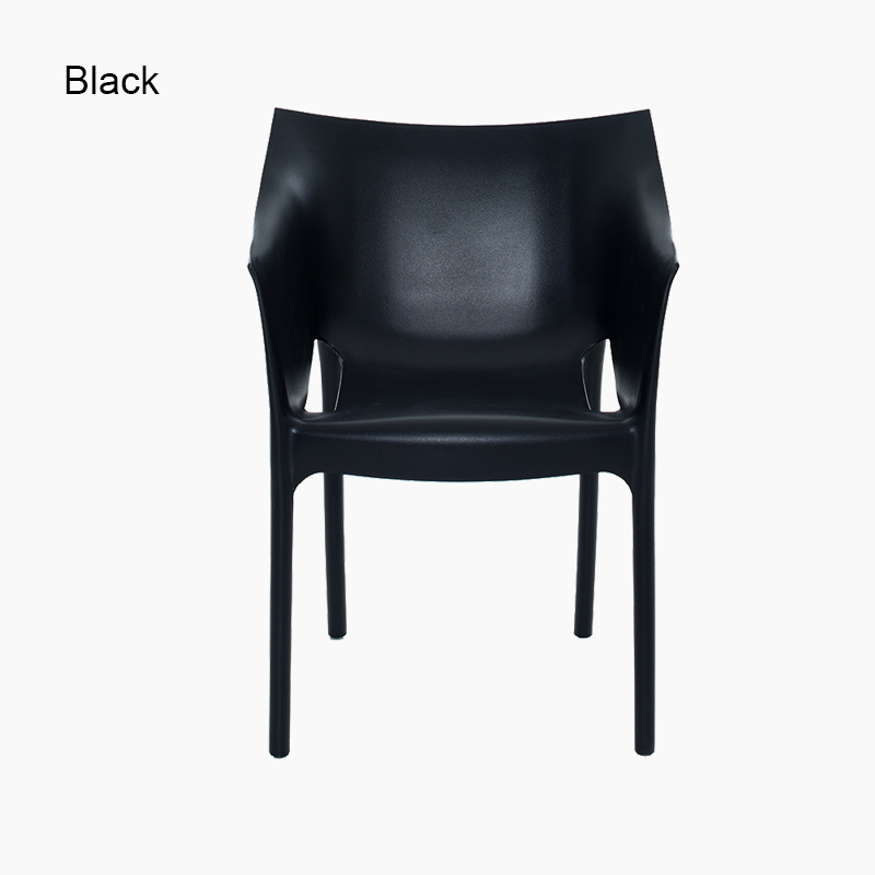 Plastic dining chair with arms FXD049 (Set of 4)