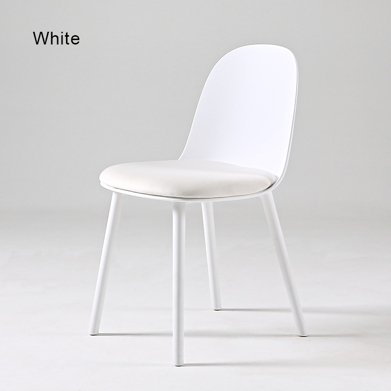 Plastic Modern Dining Chairs FXD055 PP Frame And Fabric Cushion (Set of 4)