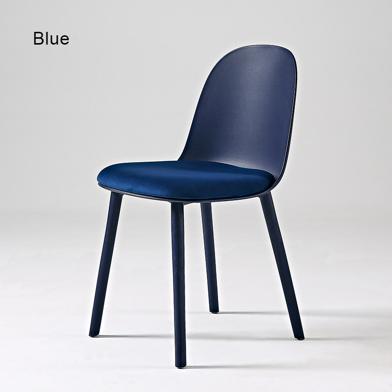 Plastic Modern Dining Chairs FXD055 PP Frame And Fabric Cushion (Set of 4)