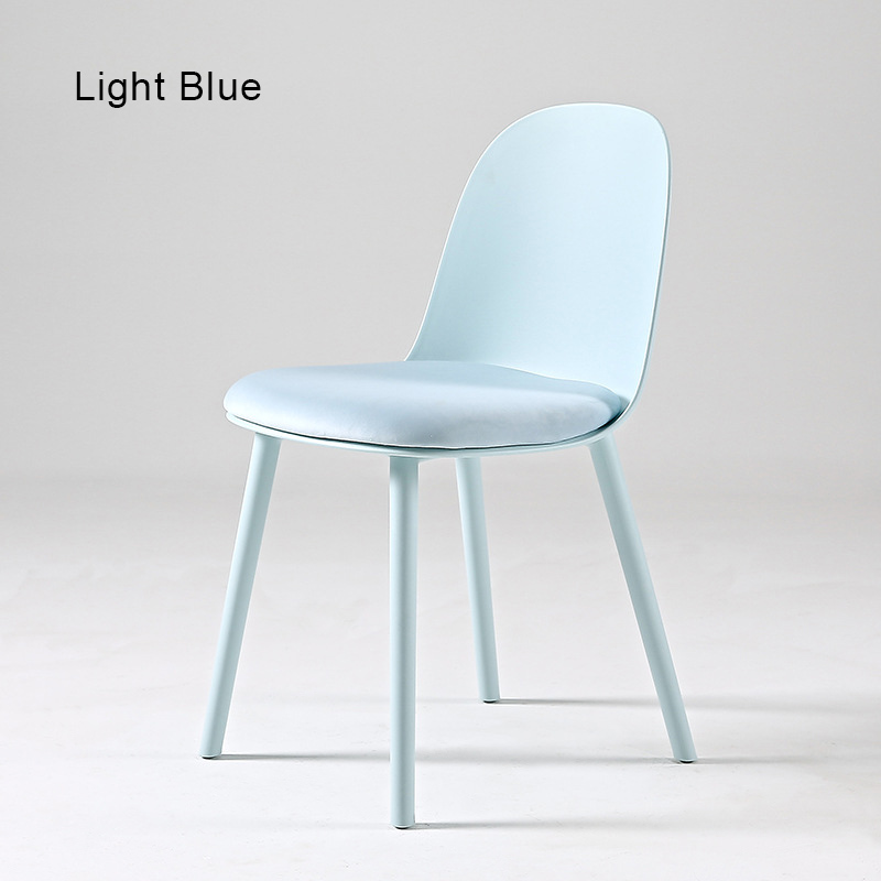 Plastic Modern Dining Chairs FXD055 PP Frame And Fabric Cushion (Set of 4)