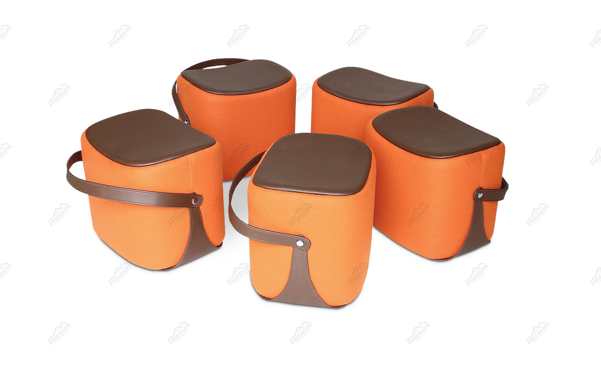 Fuleague small fabric footstool FA192