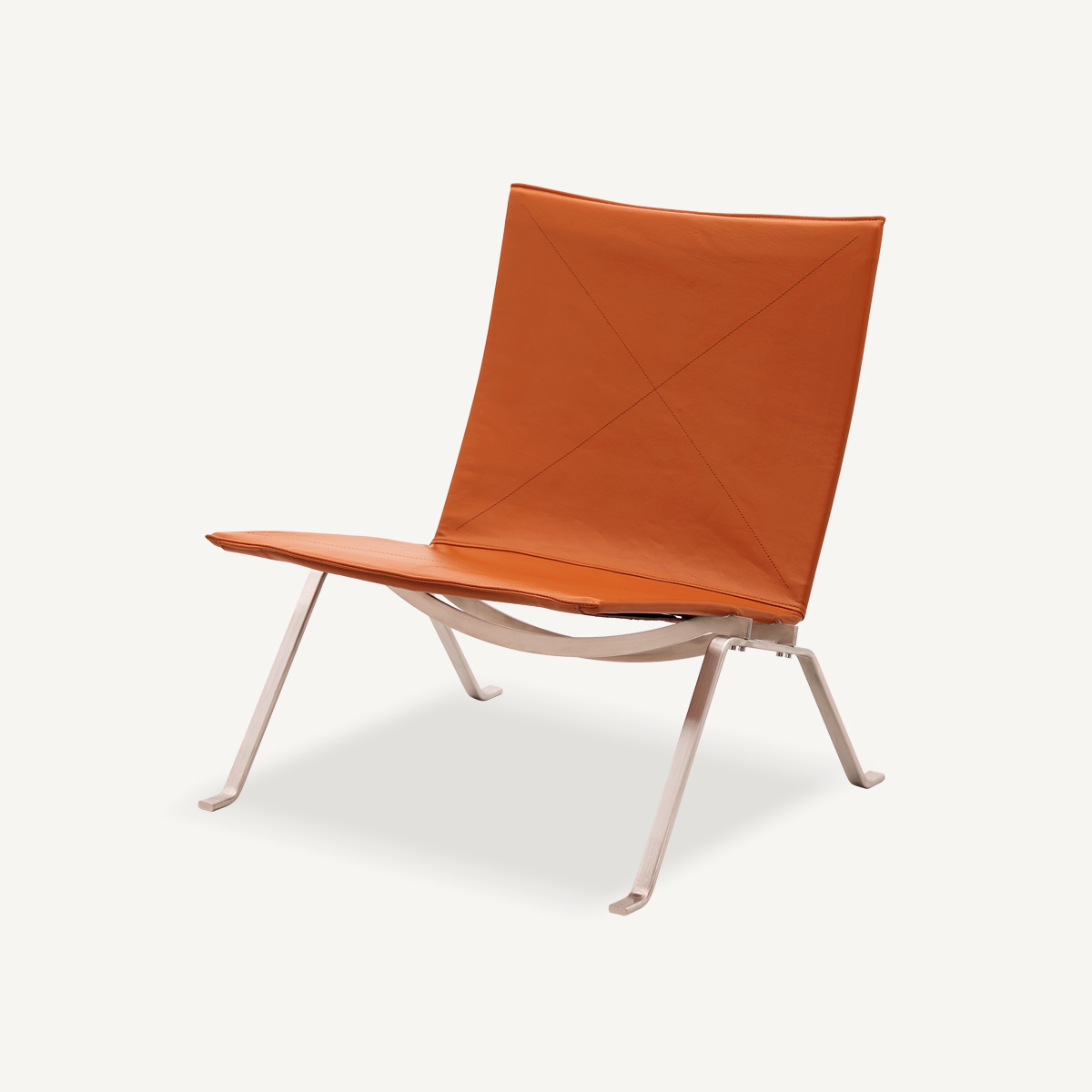 Poul Kjaerholm Chair In Genuine Leather FA222-Genuine Leather