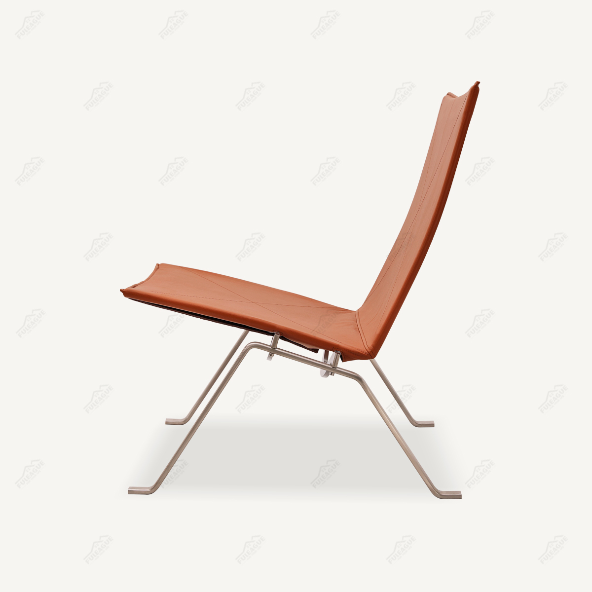 Poul Kjaerholm Chair In Genuine Leather FA222-Genuine Leather