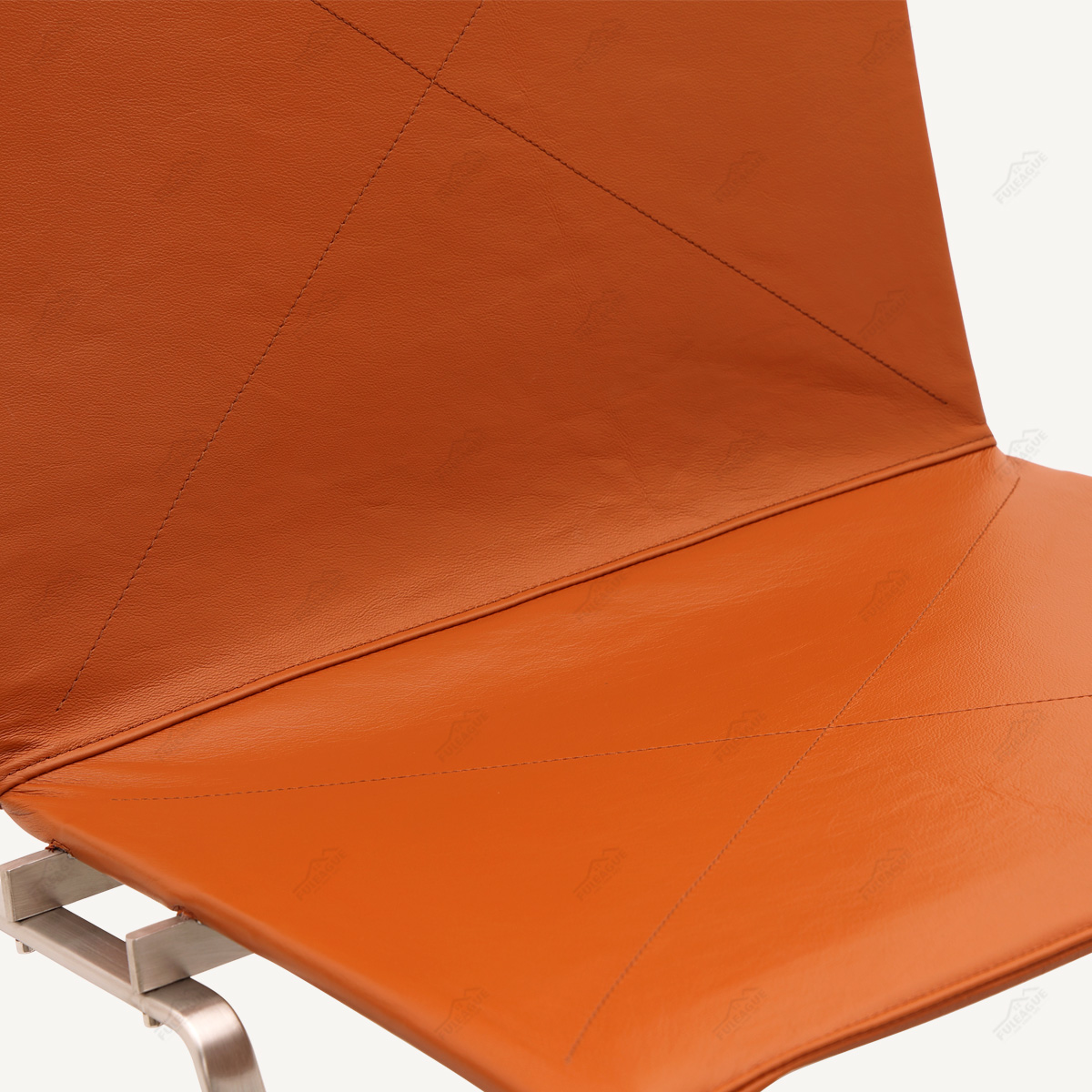 Poul Kjaerholm Chair In Genuine Leather FA222-Genuine Leather