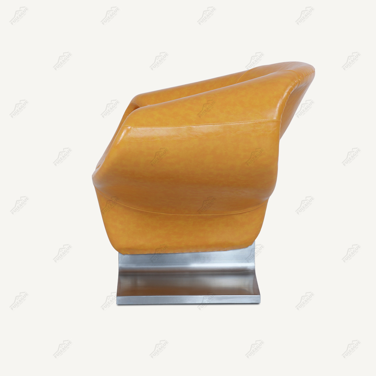 Ribbon Chair Replica in Genuine Leather FA349-Genuine Leather